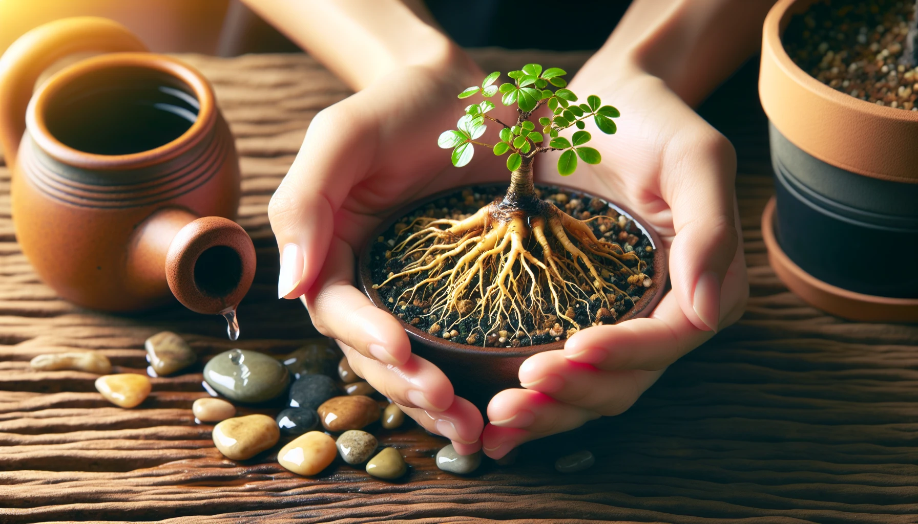 Root care for bonsai seedlings