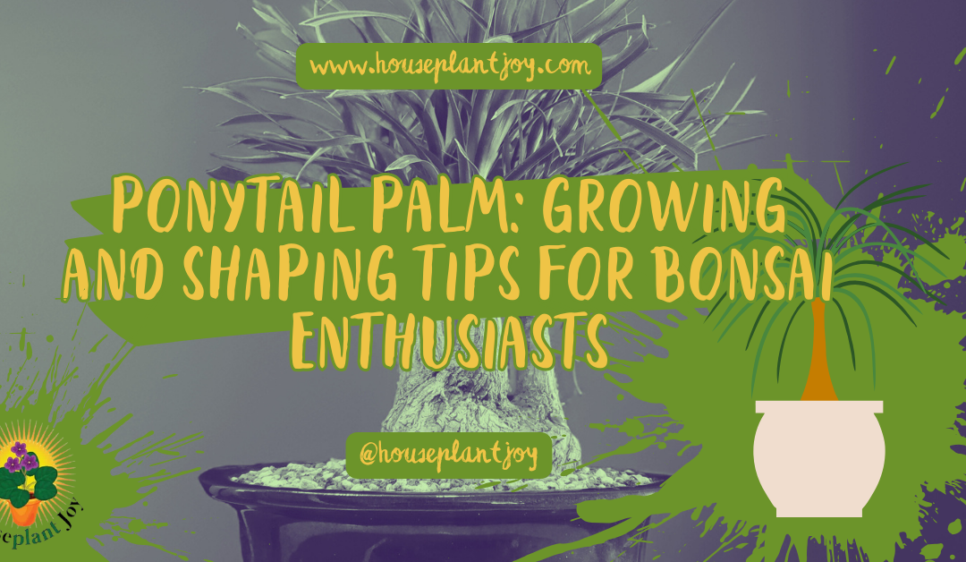 Ponytail Palm: Growing and Shaping Tips for Bonsai Enthusiasts