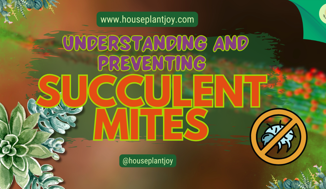 Understanding and Preventing Succulent Mites